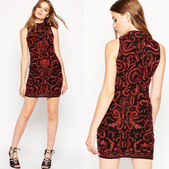 🍒 VALENTINES Embellished High Neck Mini Tank Dress🍒 - Picture 3 of 6